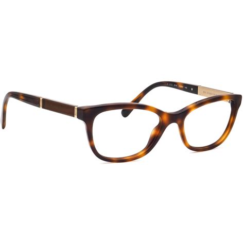 Burberry Womens Eyeglasses B 2232 3316 Havana Tortoise Semi Cat Eye