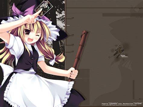 Blonde Hair Hat Kirisame Marisa Tateha Touhou Witch R Konachan
