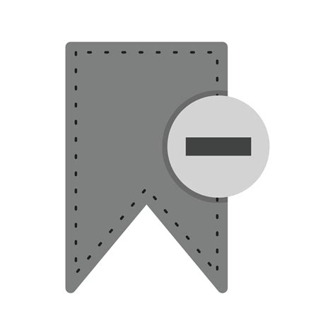 Delete Bookmark Flat Greyscale Icon 15652924 Vector Art at Vecteezy