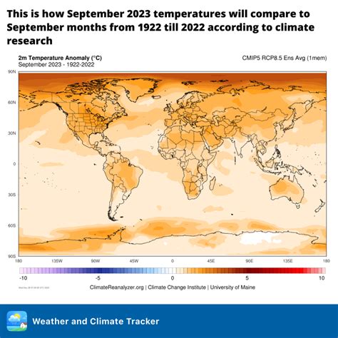 September 2023 compared to Septembers from 1922 to 2022 - Weather Aware ...