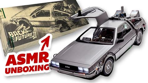 Delorean Time Machine Hot Toys Back To The Future Part Ii Asmr Scale Unboxing And