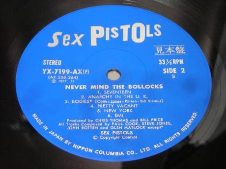 Backwood Records Sex Pistols Never Mind The Bollocks Japan Orig Promo Lp Obi Used Japanese