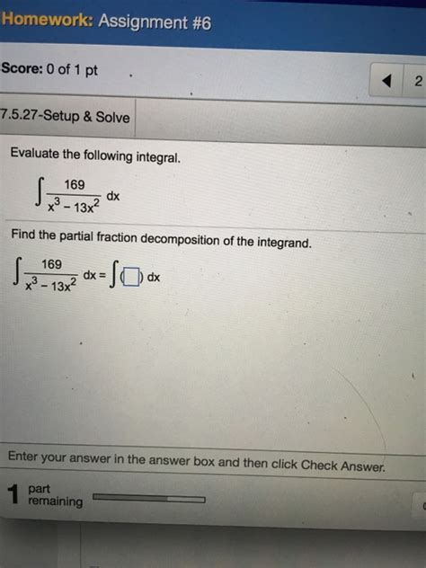 Solved Evaluate The Following Integral Integral 169 X 3