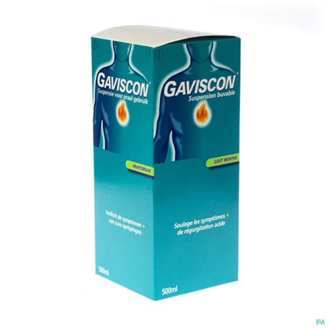 Gaviscon Anti Reflux Suspension Buvable Go T Menthe Flacon Ml