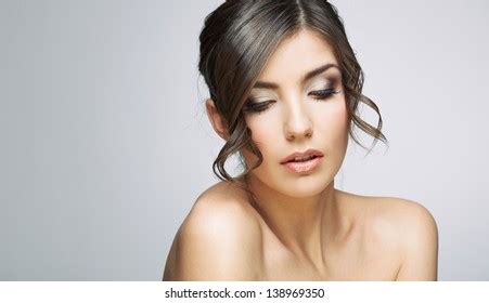 Beautiful Woman Portrait Nude Shoulders Female Stock Photo Shutterstock