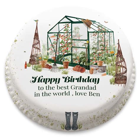 Bakerdays Personalised Best Gardener Cake From Bakerdays