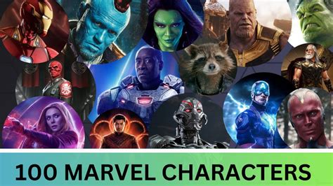 Guess The 100 MARVEL Characters Name In 5 Second Challenge YouTube