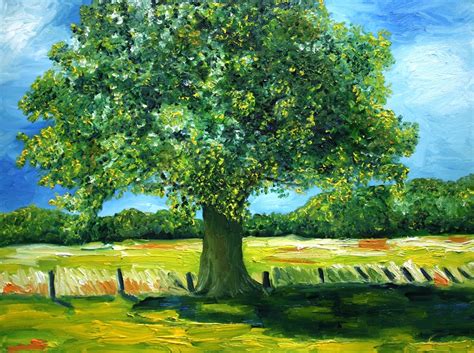 Oak Tree Painting at PaintingValley.com | Explore collection of Oak ...