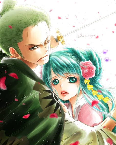 Roronoa Zoro Zorojuro X Oiran Komurasaki Kozuki Hiyori Wano One Piece