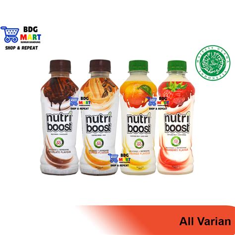 Jual Varian Botol Nutriboost Minuman Susu Sari Buah Jeruk Strawberry