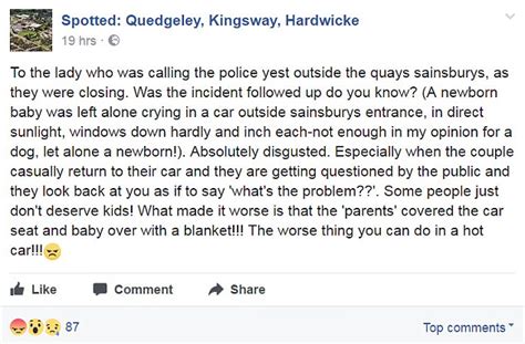 Baby Left In Hot Car As Its Parents Shopped In Gloucester Daily Mail Online