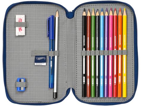 Acheter Hot Wheels Speed Club Double Trousse Crayons Pi Ces Safta Juguetilandia