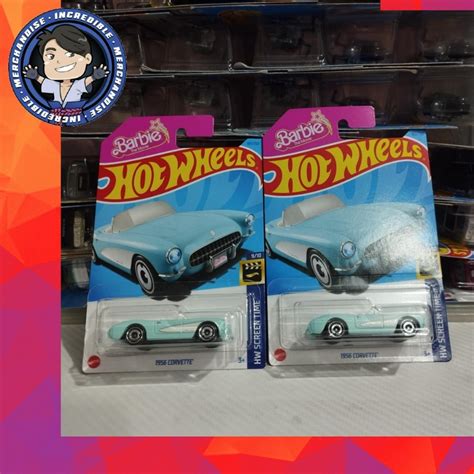 Hot Wheels Barbie The Movie Corvette Ken HW Screen Time Shopee Malaysia