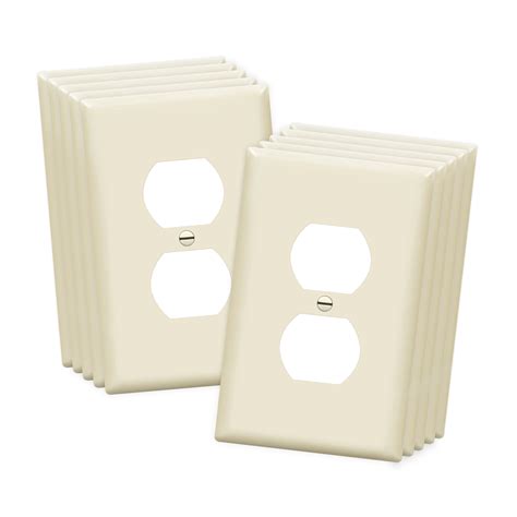 Enerlites Duplex Receptacle Outlet Wall Plate Midway Size 1 Gang Unbreakable Polycarbonate