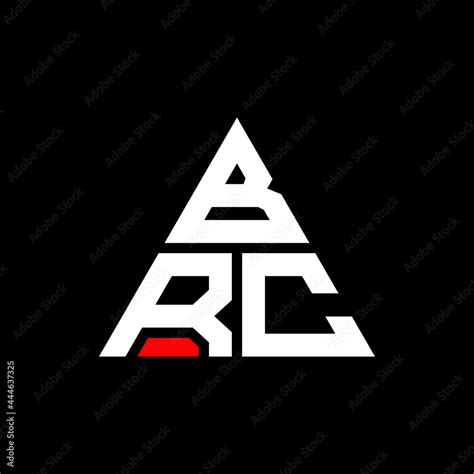 BRC triangle letter logo design with triangle shape. BRC triangle logo design monogram. BRC ...