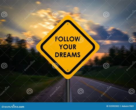 Follow Your Dreams Phrase On Screen Stock Photography | CartoonDealer ...