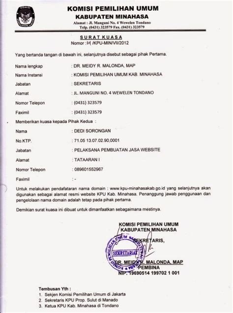 Detail Contoh Surat Kuasa Pengambilan Ijazah Asli Koleksi Nomer 55