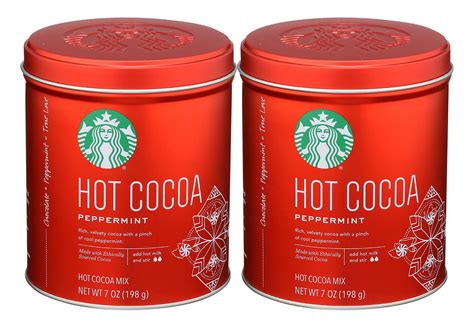 Starbucks Hot Cocoa Mix Tin Peppermint Hot Cocoa Mix Ounce Tin