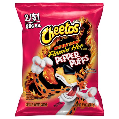 Cheetos Pepper Puffs Cheese Flavored Snacks Flamin Hot Flavored Oz Oz Shipt