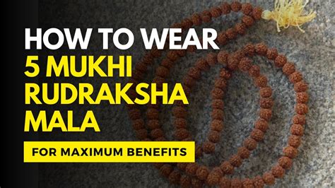 How To Wear Panchmukhi Rudraksha Mala For Maximum Benefits Hare