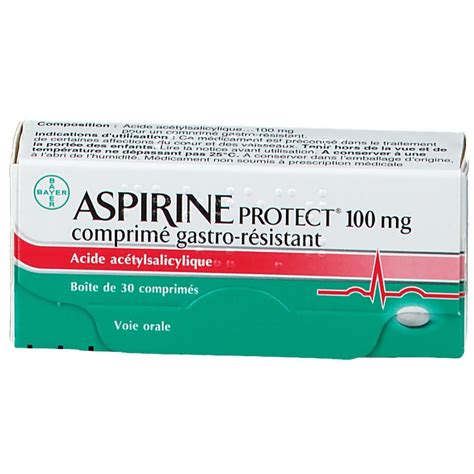 Aspirine Protect 100 Mg 30 Pc S Redcare Pharmacie