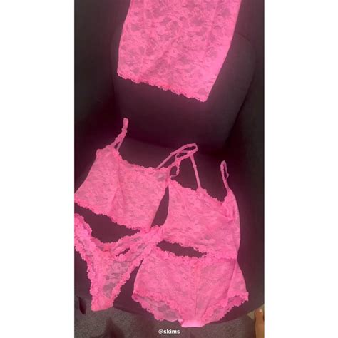 Kim Kardashian Unveils Buttery Blonde Hair As She Shows Off Sexy Pink Lingerie A Barbie Moment