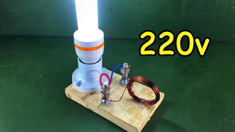 Experiment Electric Free Energy Using Spark Plug With Light Bulb 220v