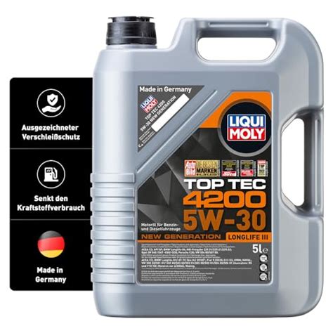 Aceite de motor Liqui Moly Top Tec 4200 5W 30 Nueva Generación 5 L