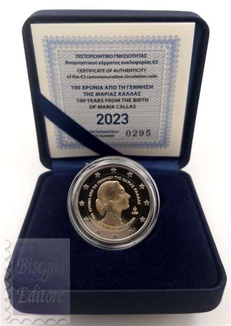 2 Euro Grecia 2023 Confezione Proof In Cofanetto E Certificato