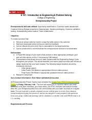 E101 Entrepreneurship Project 2022 Pdf E 101 Introduction To