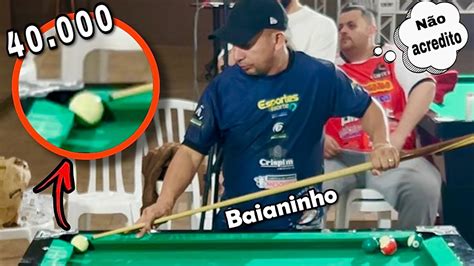 Baianinho Enfrentou O Melhor Do Par Valendo Sinuca Baianinho