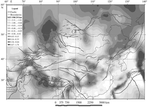 Structures Of Upper Mantle Of Central Asia At Depth Of 293 Km Below Sea