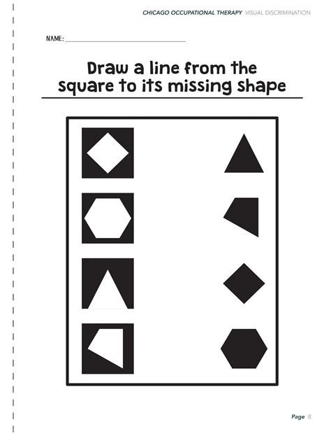 Visual Perceptual Worksheet