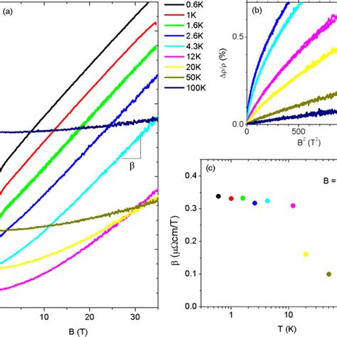 Temperature Dependence Of Magnetoresistance A Resistivity As A Download Scientific Diagram