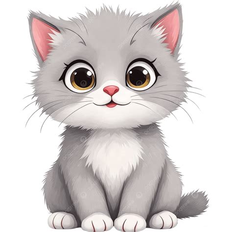 Cute Gray Kitten, Cute, Gray, Kitten PNG Transparent Image and Clipart