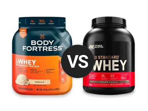 Body Fortress Whey Vs Optimum Gold Standard Whey Proteinpowder