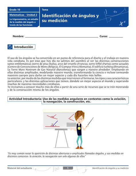 PDF Grado 10 Tema Matematicas Unidad 2 Identicacin De Ngulos Y