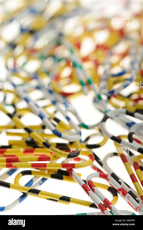 color paper clips stock photo alamy