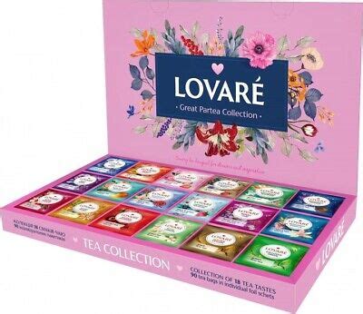 LOVARE Black Green Tea Assorted In Gift Box 18 Tastes 90 Tea Bags EBay