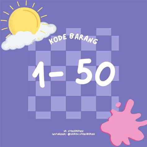 Jual Kode Barang 1 50 Shopee Indonesia