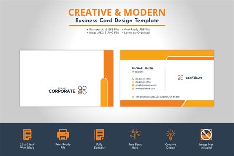 Email Business Card Templates Parahyena