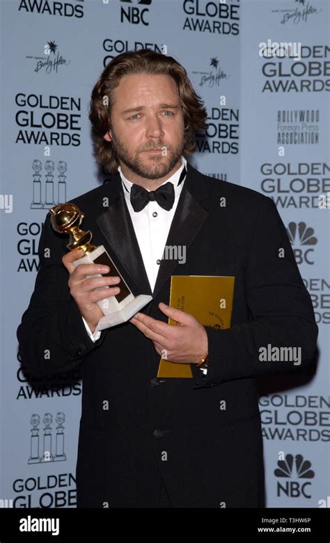 Los Angeles Ca January 20 2002 Actor Russell Crowe At The 59th