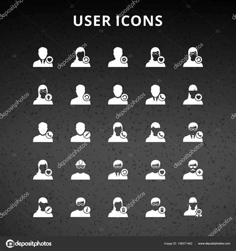 Conjunto De Iconos De Usuario Avatar Vector Gráfico Vectorial © Ibrandify Imagen 156071462