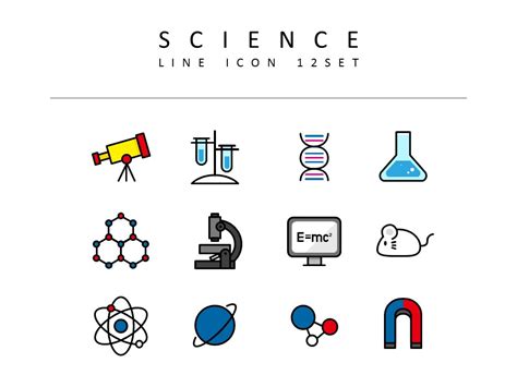 Science Vector Icons Set