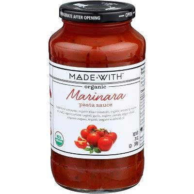 Made With Organic Marinara Pasta Sauce Case Of Oz Target