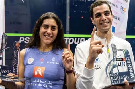 Squash Egypt S Sherbini And Farag Clinch Titles At Paris Omni