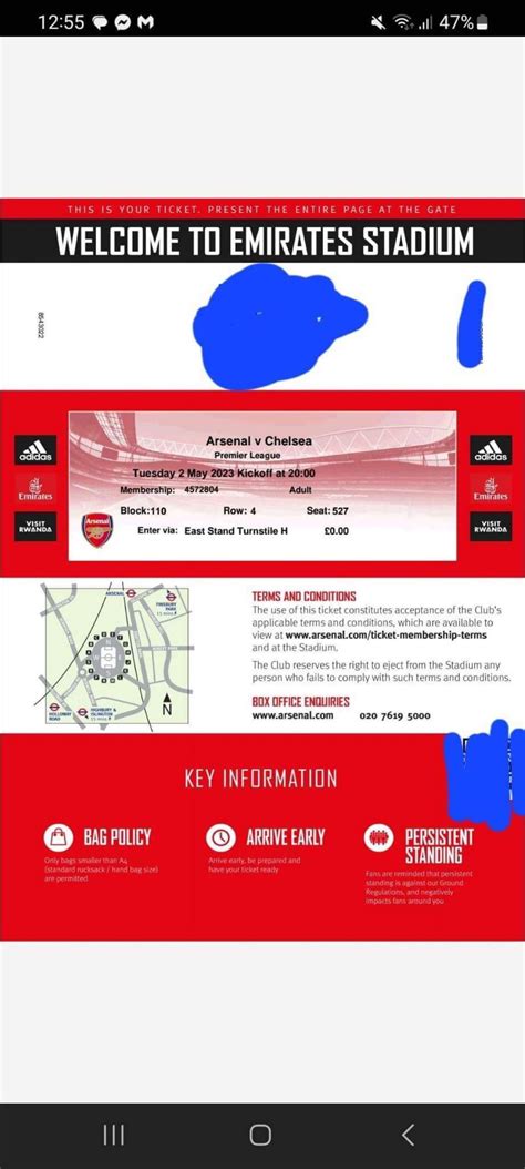 Are these Arsenal v Chelsea tickets legit or fake? : r/GunnersatGames