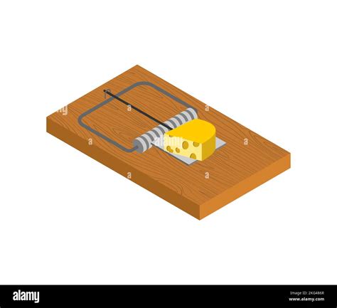 Mousetrap Isolated Mouse Trap Vector Illustration Stock Vector Image