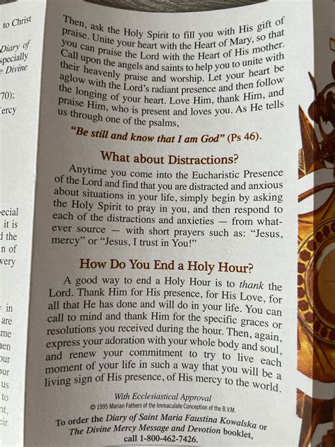 How To Make A Holy Hour Pamphlet English Etsy