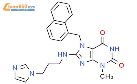 476480 07 6 8 {3 1h Imidazol 1 Yl Propylamino} 3 Methyl 7 Naphthalen 1 Yl Methyl 2 3 6 7